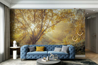 Wall decor evoking the restorative power of nature.

