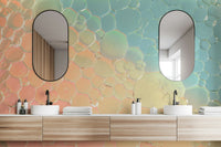 Vibrant abstract bubbles pattern.

