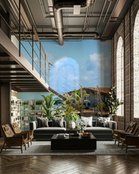 Wallpaper showing a relaxing vacation scene.

