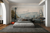 London cityscape with The Shard and other modern buildings.

