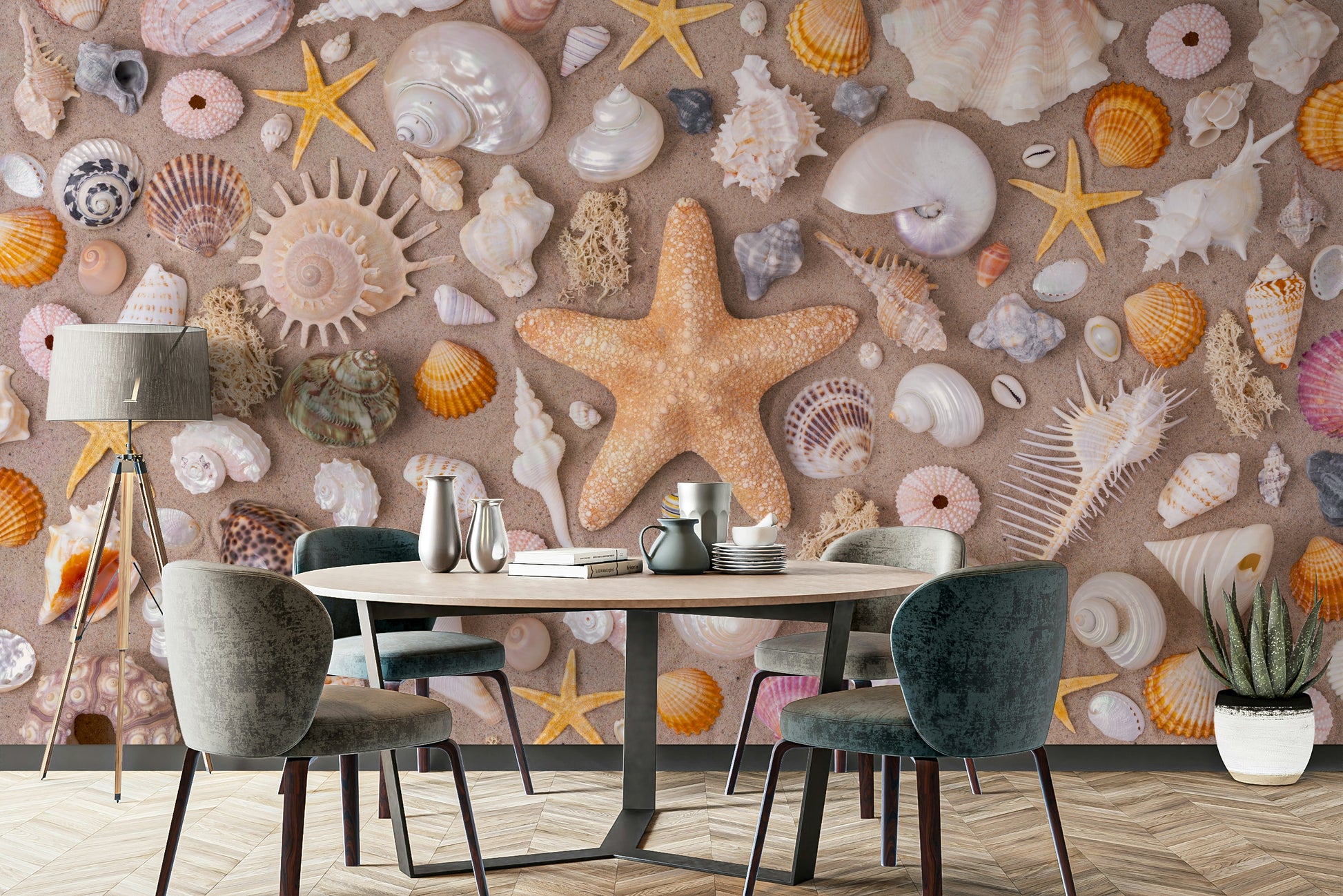 Provides a rich and artistic backdrop.
