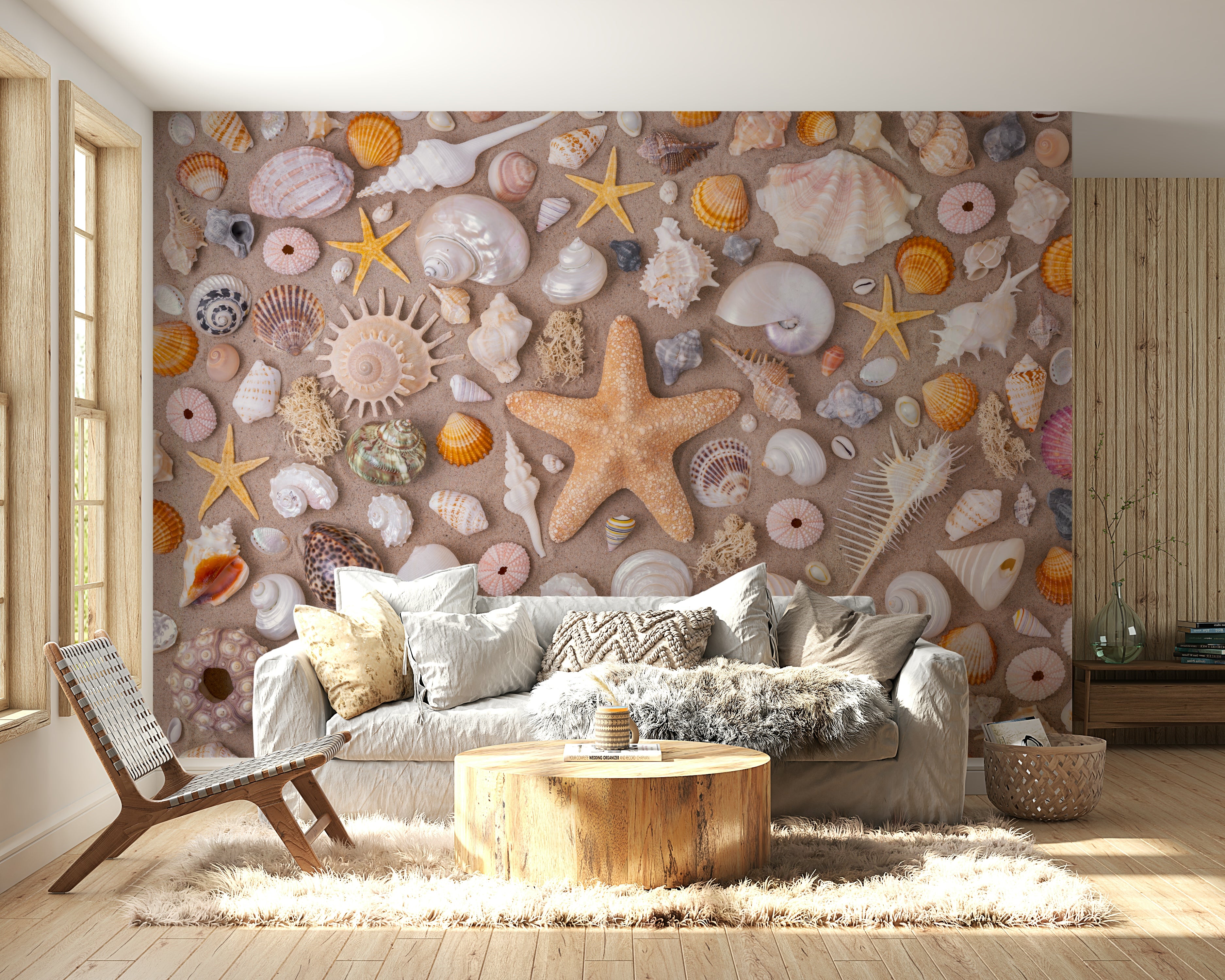 Captures the essence of a beautiful collection of treasures from the sea.
