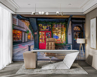 A captivating and picturesque wall mural.
