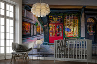 The texture appears smooth and artistic, like a fine art print or illustration.
