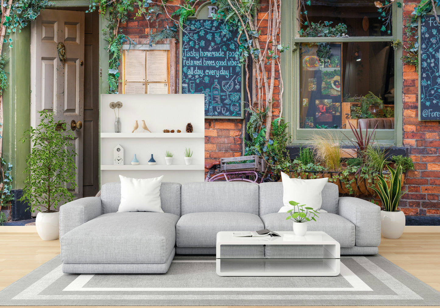 There's a strong sense of inviting atmosphere, playful allure, and sophisticated charm.
