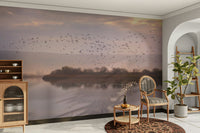 The style is artistic, often feeling painterly or photographic with a soft, atmospheric quality.
