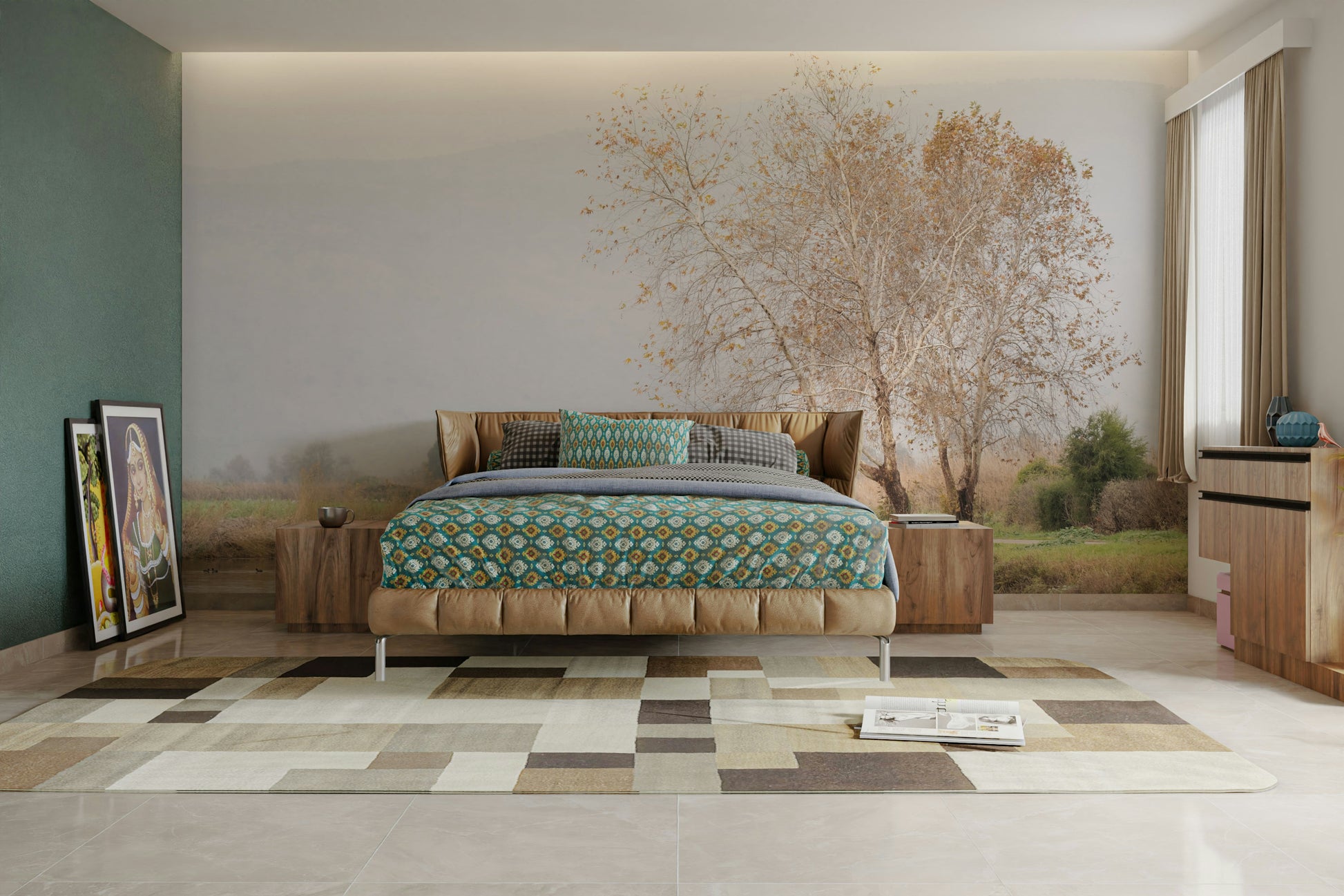 There's a strong sense of natural beauty, peace, and serenity.
