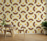 The pattern has a distinct retro or mid-century feel.
