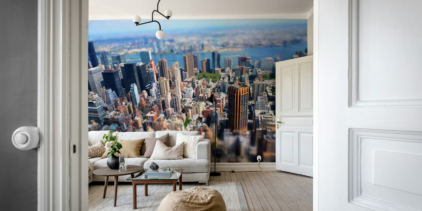 The mural covers a significant wall area.
