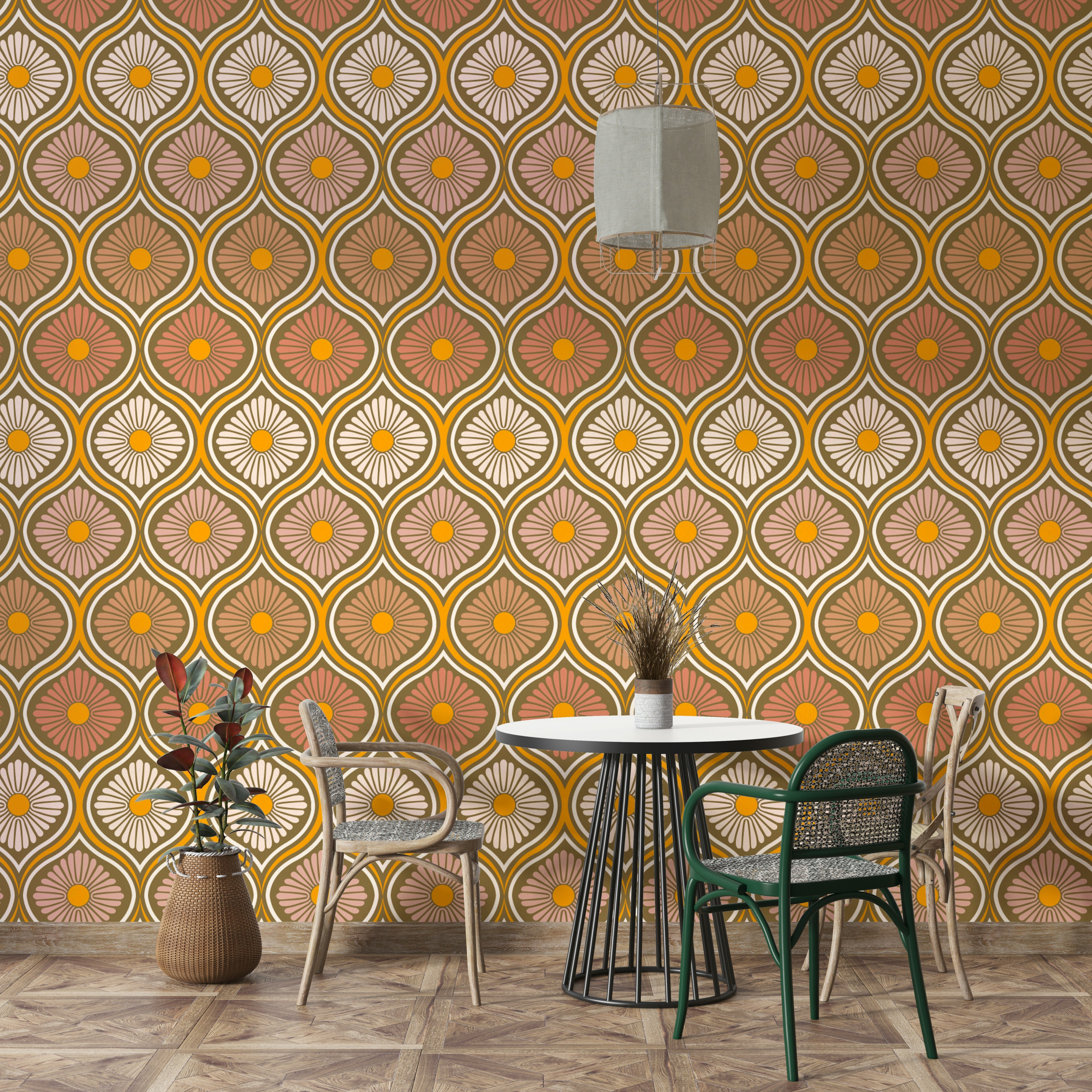 Suitable for a retro, eclectic, or themed interior.
