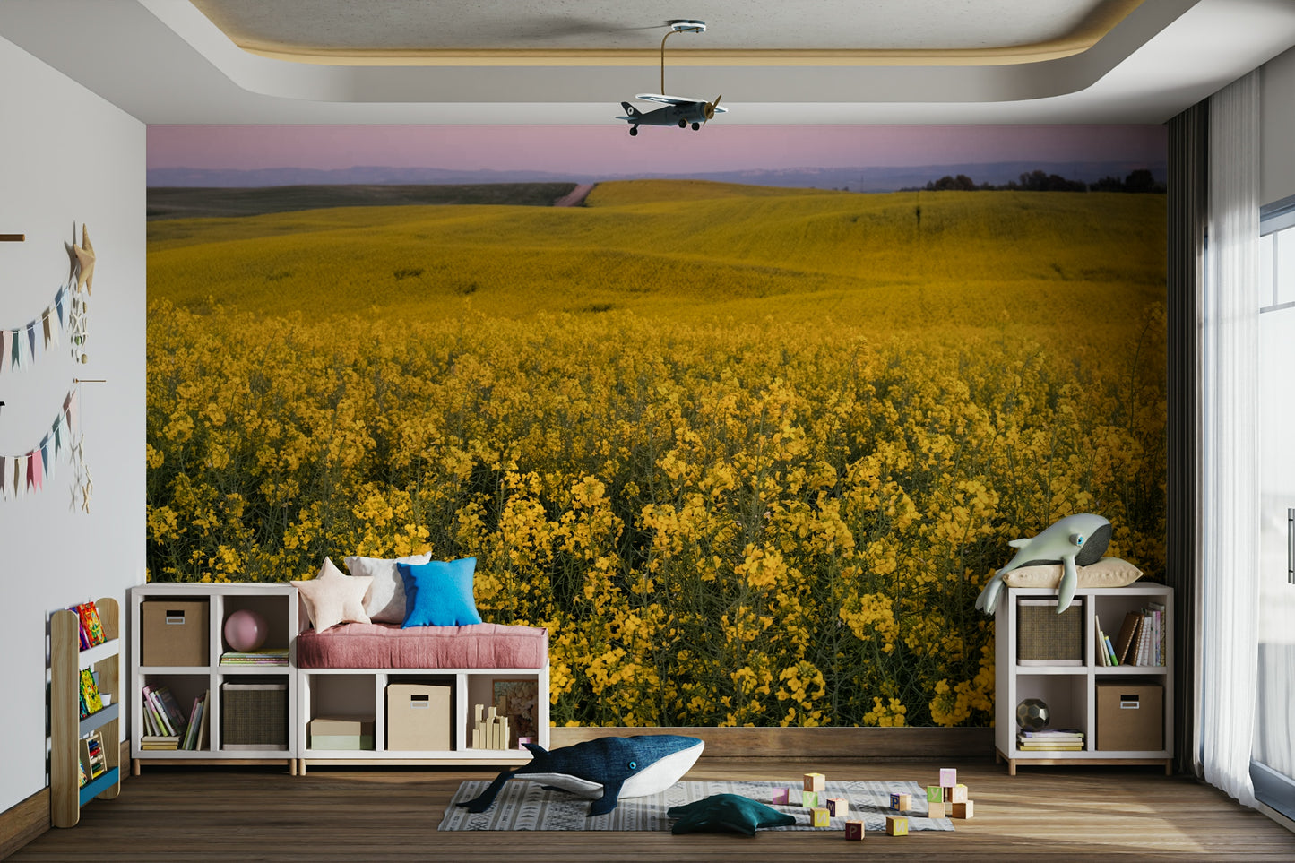 It gives a feeling of joyful energy and spaciousness.
