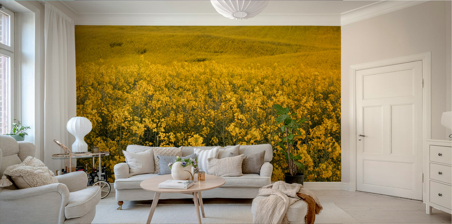 A vibrant and expansive wall mural.

