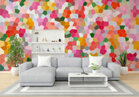 The texture appears like many small, tessellated pieces.
