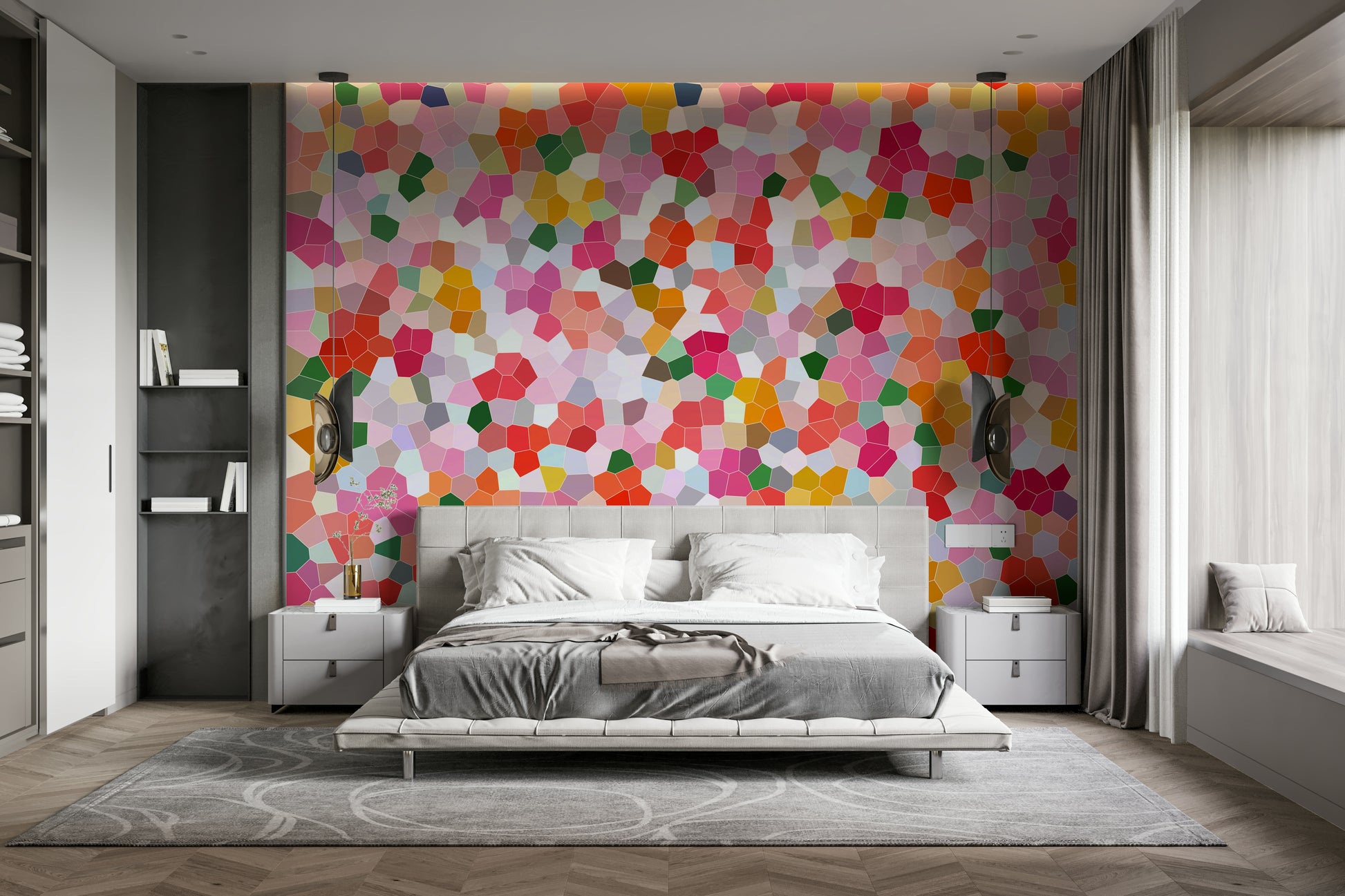 It gives a feeling of playful and energetic sophistication.
