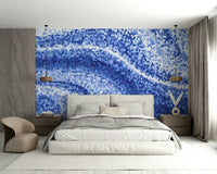 The texture appears like small tiled pieces.
