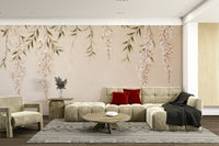 Features delicate wisteria flowers in bloom.
