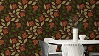 Features vibrant, autumnal botanical designs.
