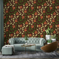 The color palette evokes the feeling of fall.
