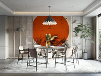 The mural covers a significant wall area.
