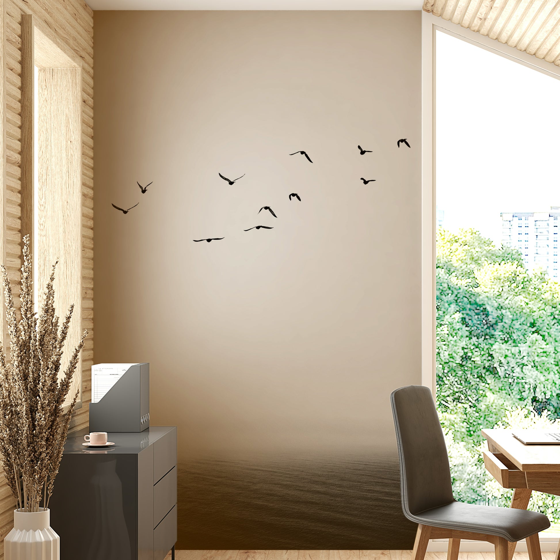 The texture appears smooth and artistic, like a painting or photograph.
