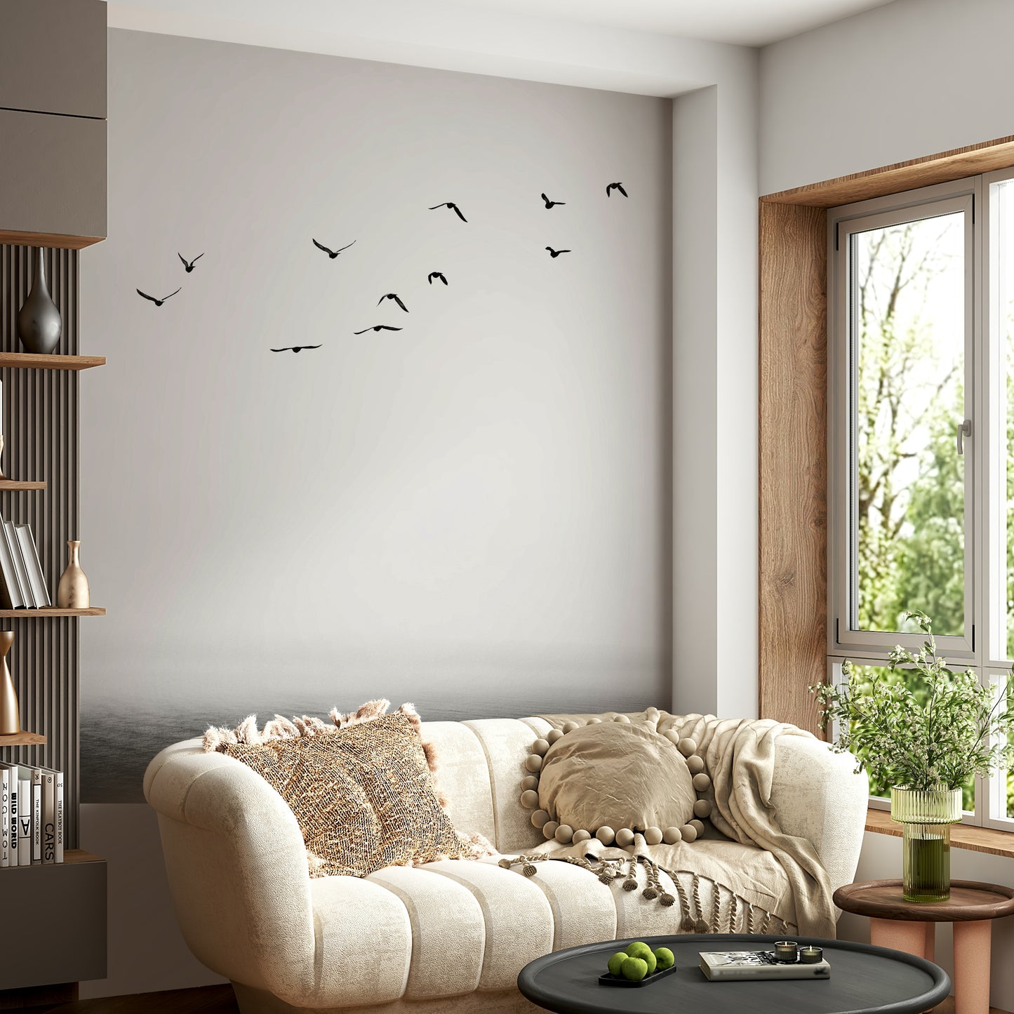 The mural covers a significant wall area.
