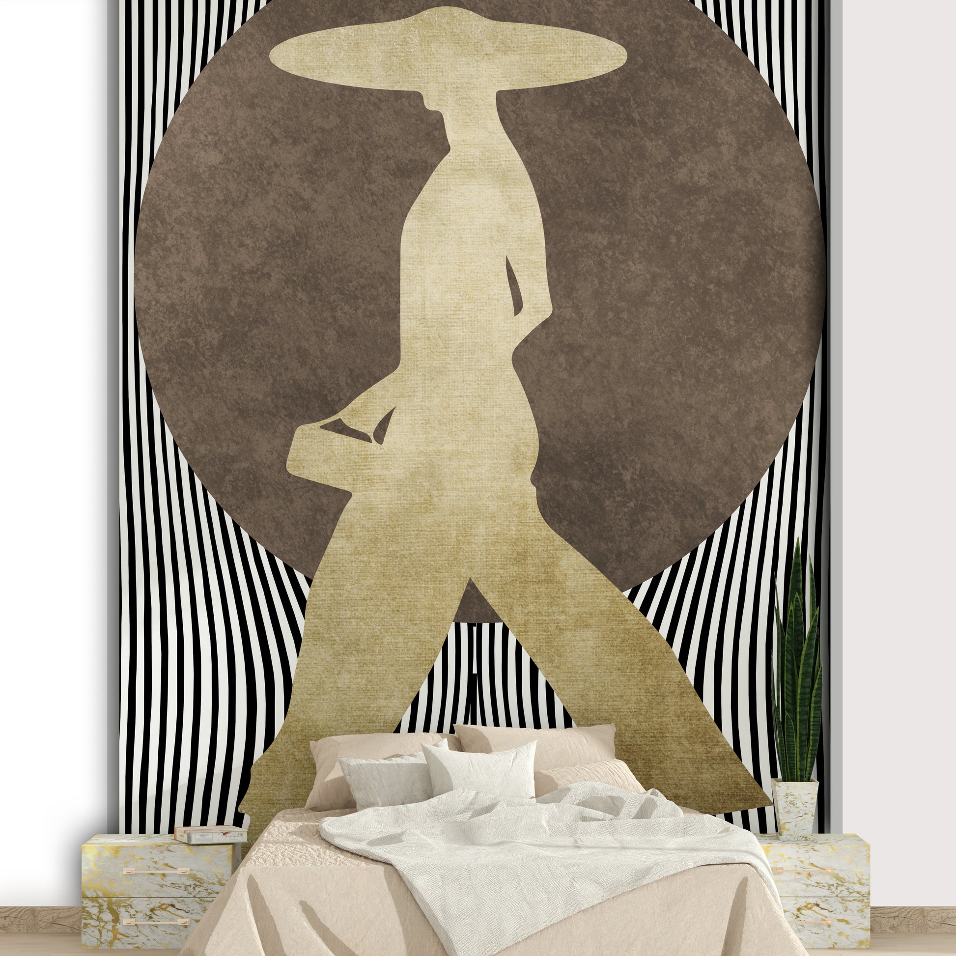 The mood is mysterious, elegant, or dramatic.
