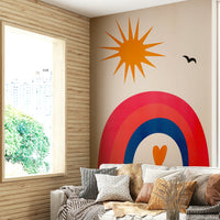 The texture appears smooth and clean, like a graphic print or vintage illustration.
