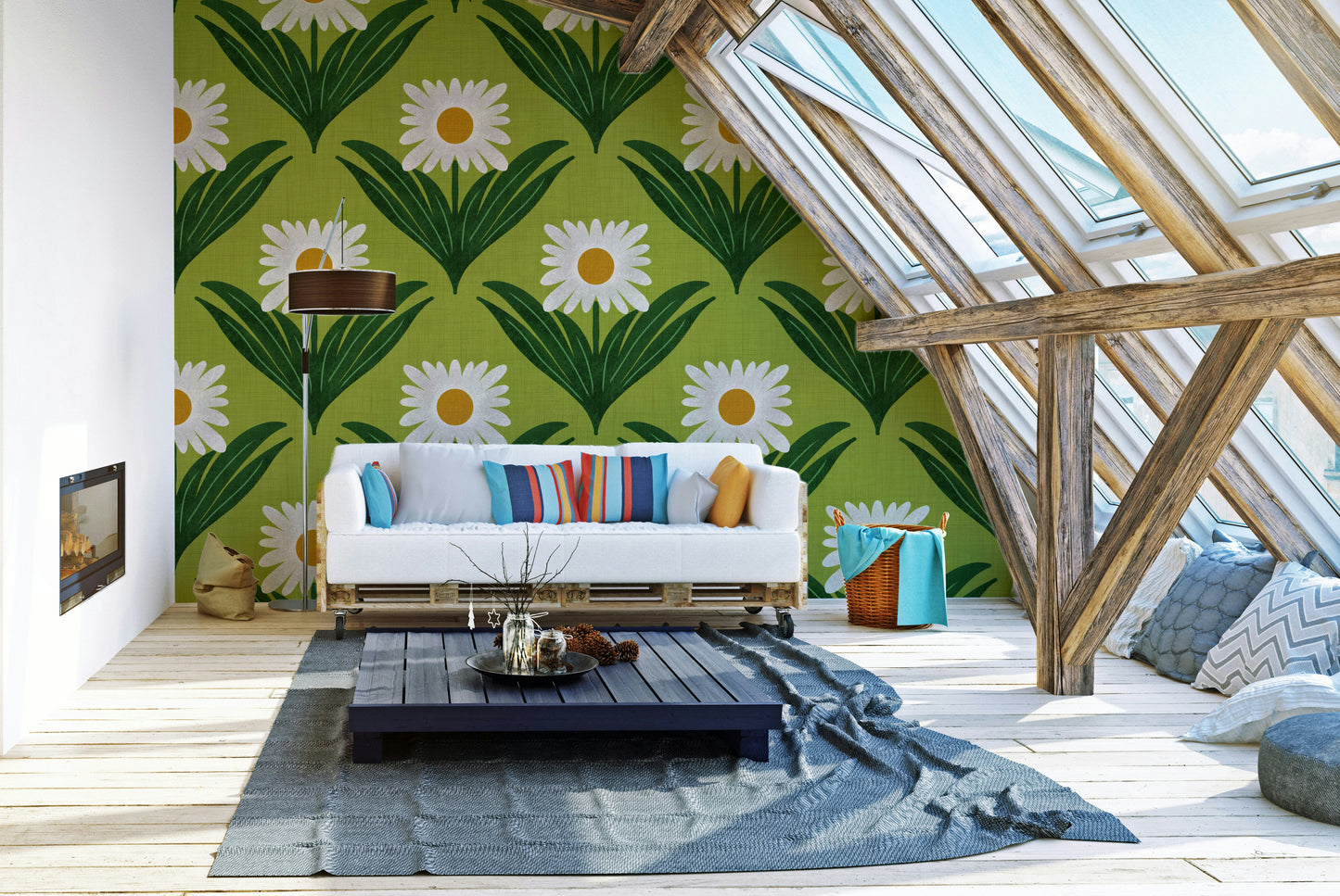 Suitable for a retro, eclectic, or themed interior.
