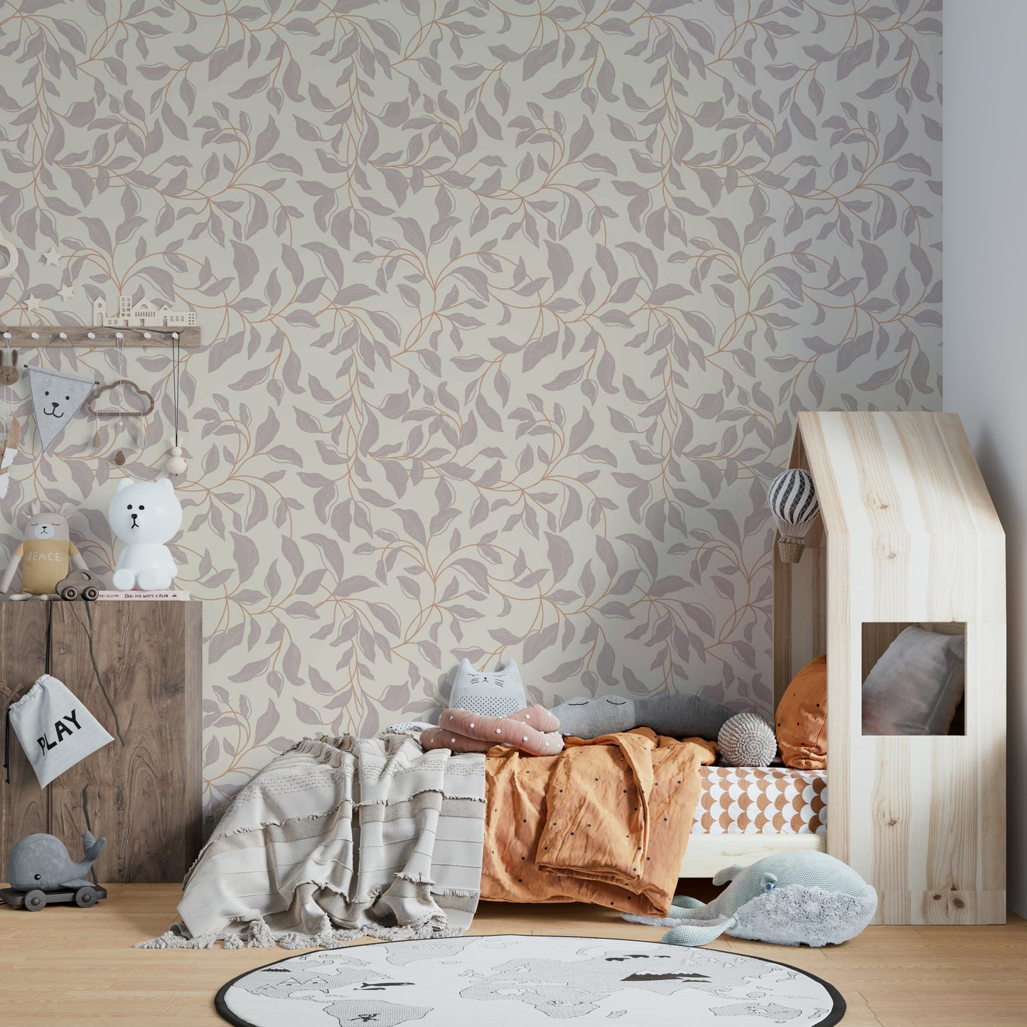 A serene and tranquil wallpaper pattern.
