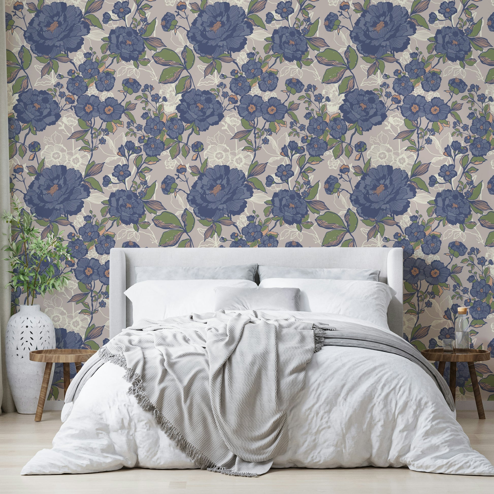 Close-up of a pink and gray flower.

