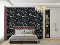Wallpaper with a navy blue background.

