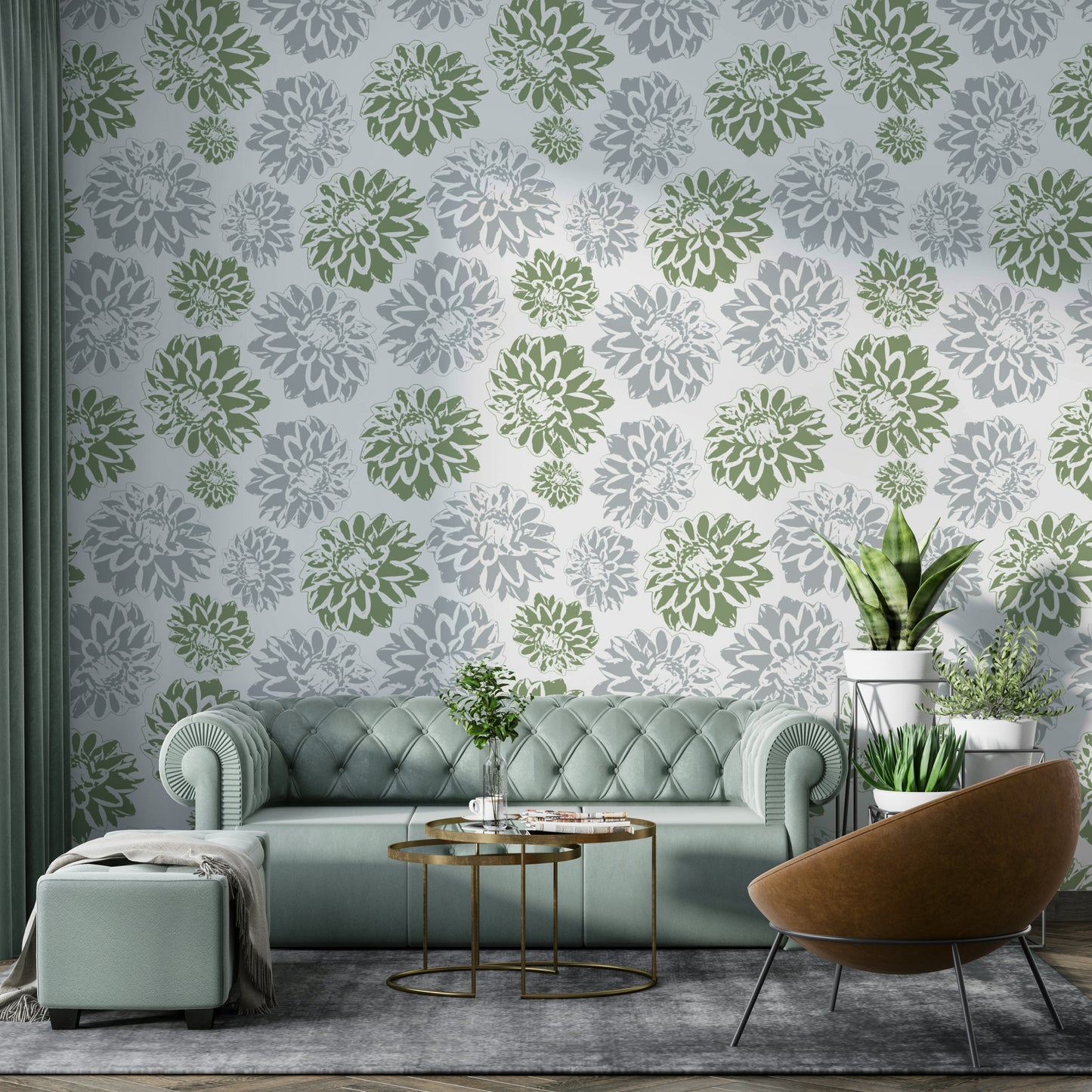 Full view of the mural on a wall.

