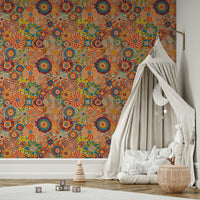 Full view of the mural on a wall.

