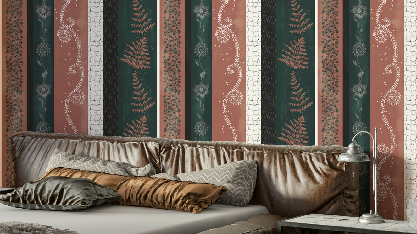 Full view of the mural on a wall.

