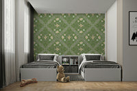 vintage style floral wallpaper

