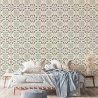 weathered vintage tile pattern

