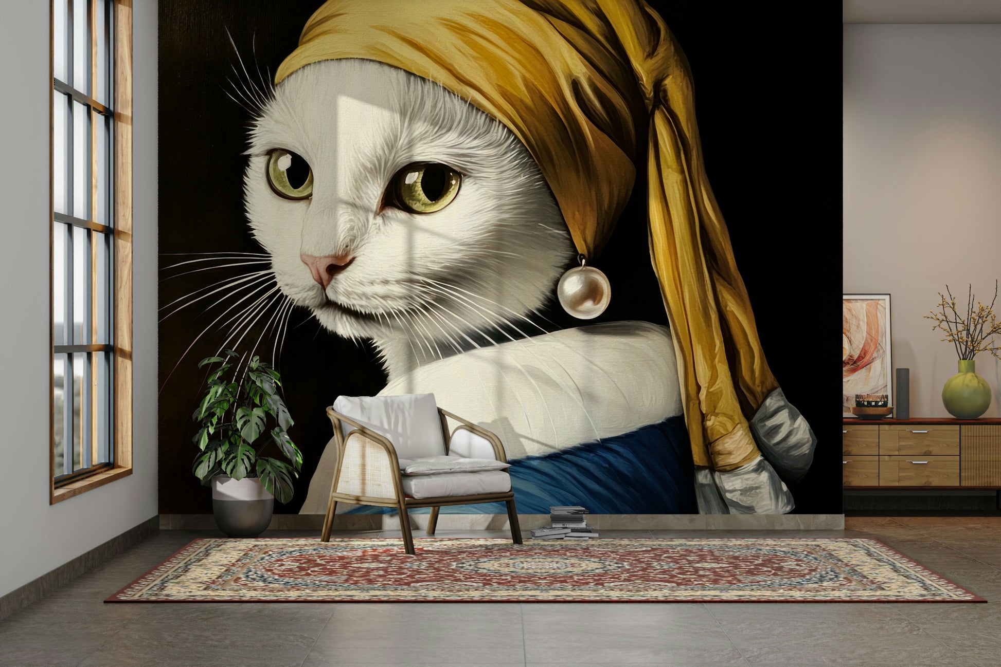 artistic portrait of a cat

