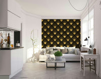 gold and black art deco design