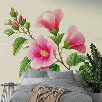 detailed hibiscus flower pattern


