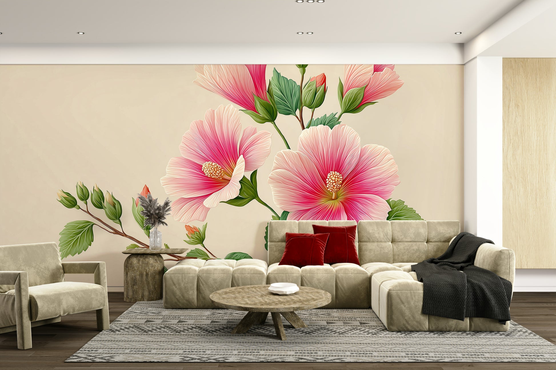 tropical floral wallpaper

