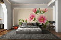 flower wallpaper for a bedroom

