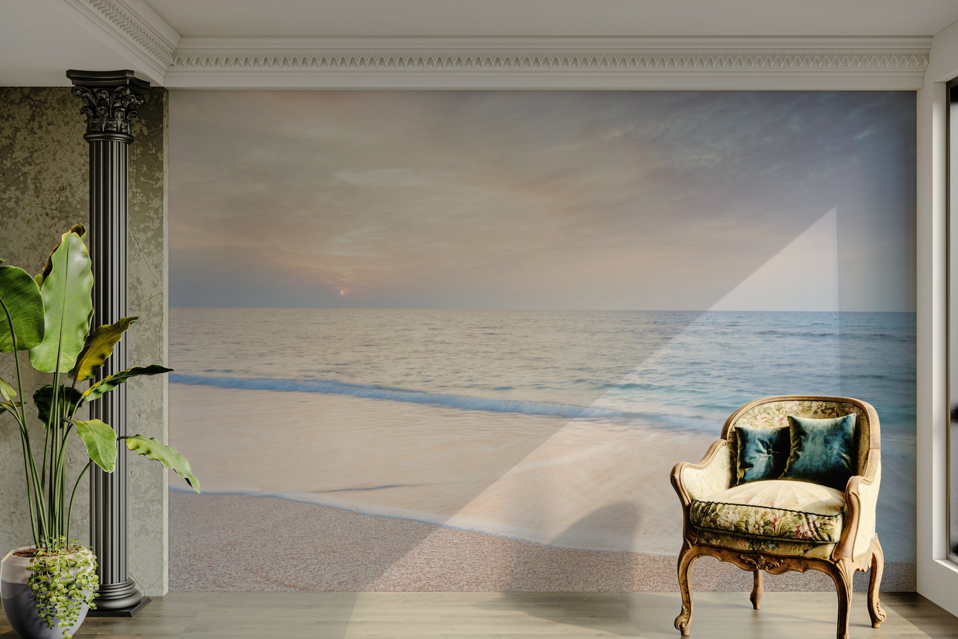 The mood is peaceful and serene.

