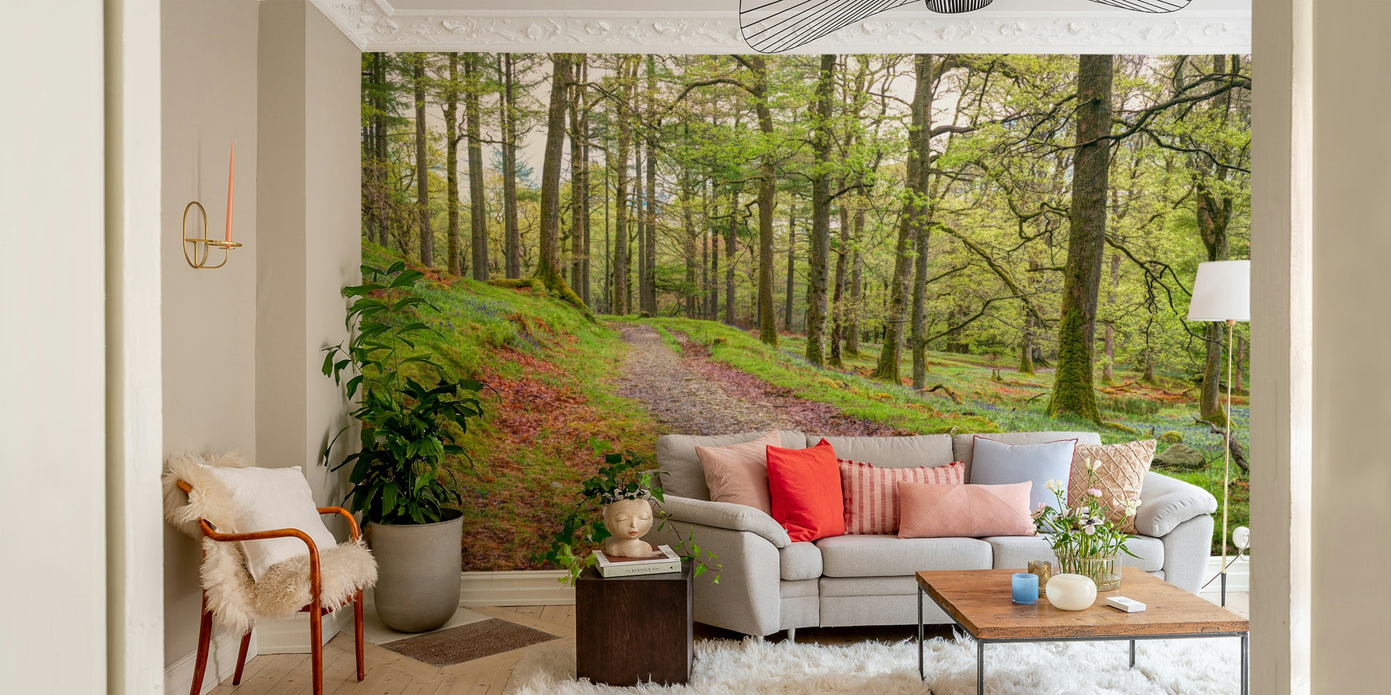 The path is a central focus of the image.

