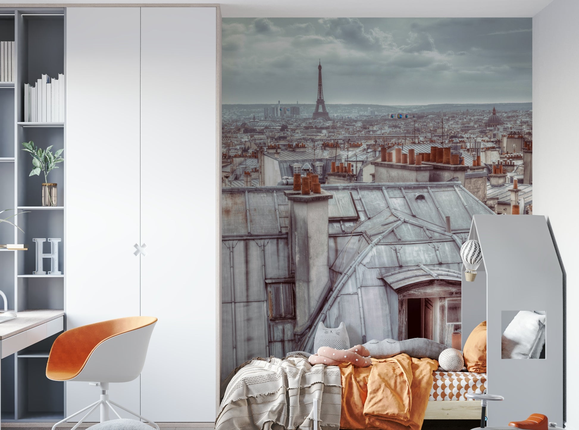 The mood is peaceful and romantic.

