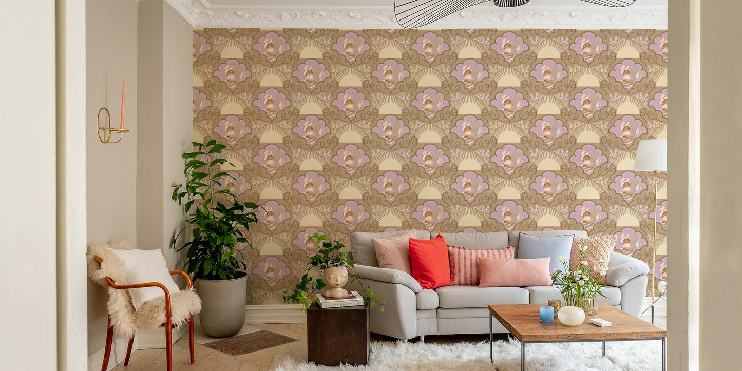 The composition is a repeating pattern.

