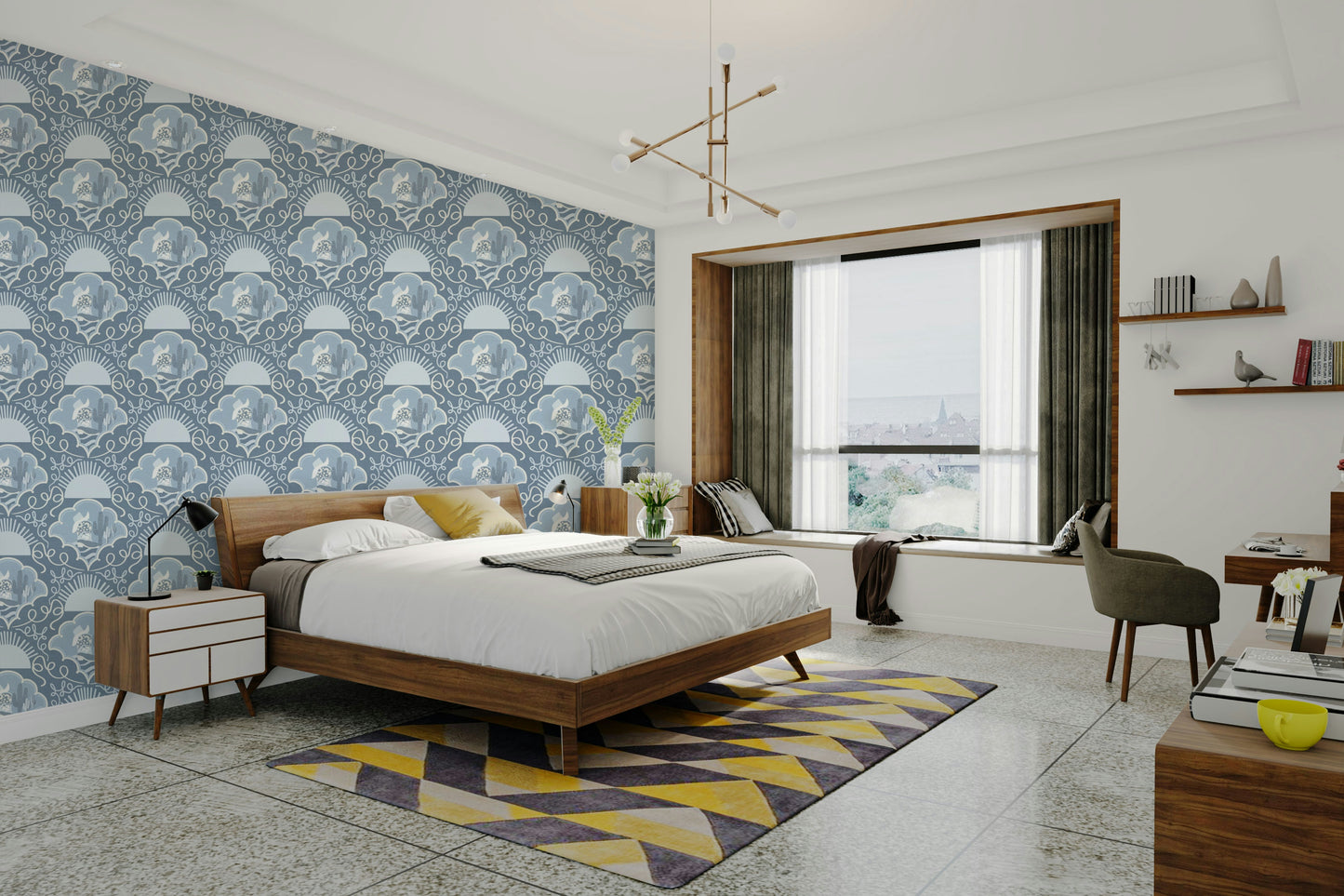 The overall mood is peaceful and calm.

