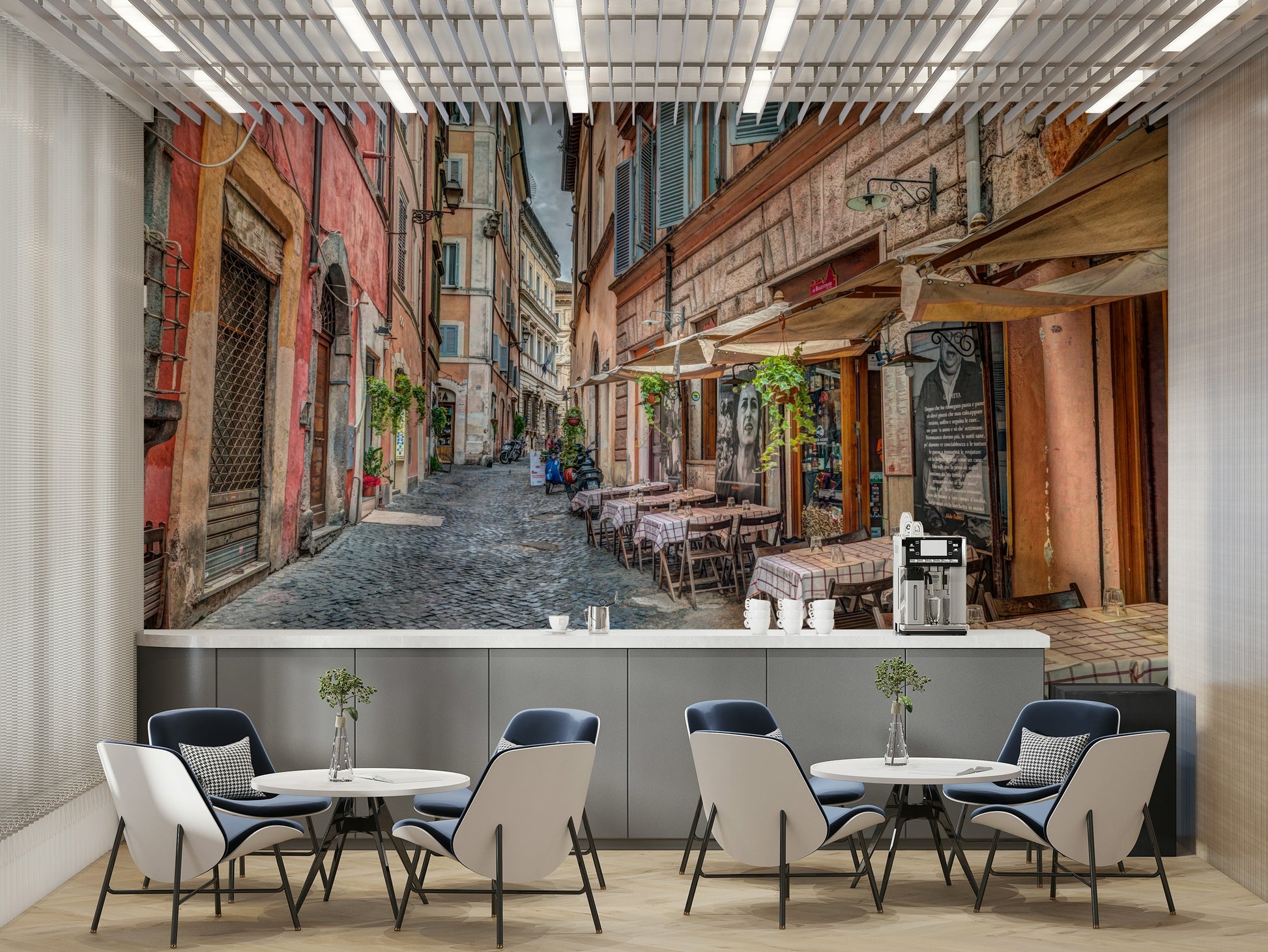 The feeling is one of quiet, urban beauty.

