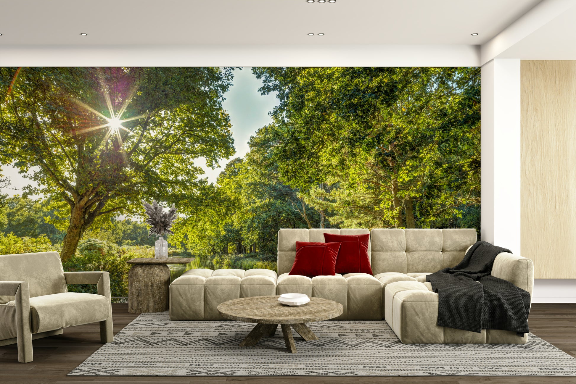 The colors are vibrant tones of green and yellow.

