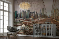 The colors are a mix of dark tones and bright lights, or vibrant sunset hues.

