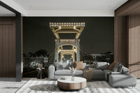 The scene has a romantic, dramatic, and classic European cityscape feel.

